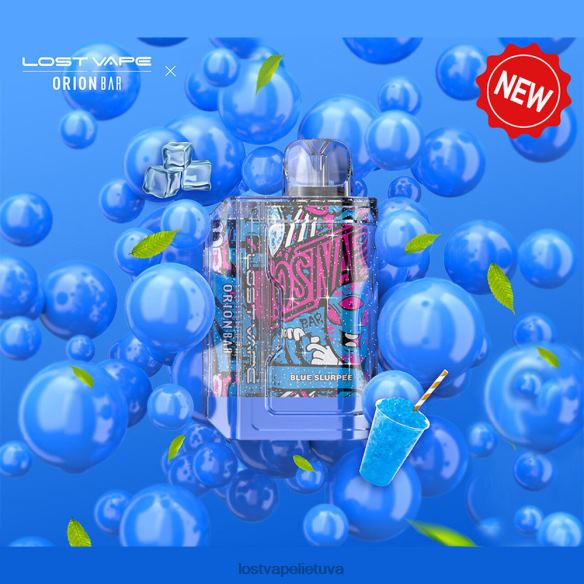 Lost Vape Disposable - Lost Vape Orion baras vienkartinis | 7500 pūkų | 18 ml | 50 mg mėlynas slurpee 20V8888